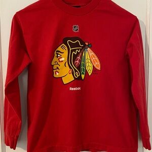 Chicago Blackhawks Youth Medium Long-Sleeve T-shirt
